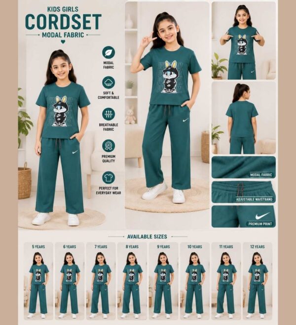 Kids Girls Premium Modal Fabric Cordset