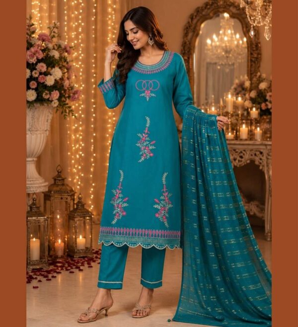 Premium Embroidered Straight Suit Collection